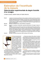 Estimation de l’incertitude de la mesure