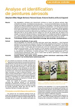 Analyse et identification de peintures aérosols
