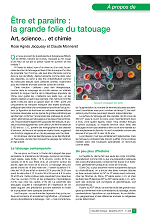 Être et paraitre : la grande folie du tatouage. Art, science…  et chimie