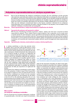 Polymères supramoléculaires et catalyse asymétrique