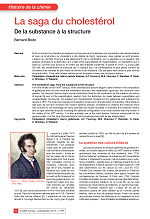 La saga du cholestérol : de la substance à la structure