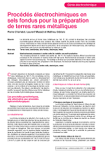Introduction à l’électrochimie industrielle