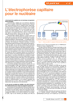 L’électrophorèse capillaire pour le nucléaire