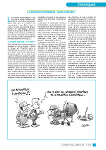 La transition énergétique : quels chantiers !