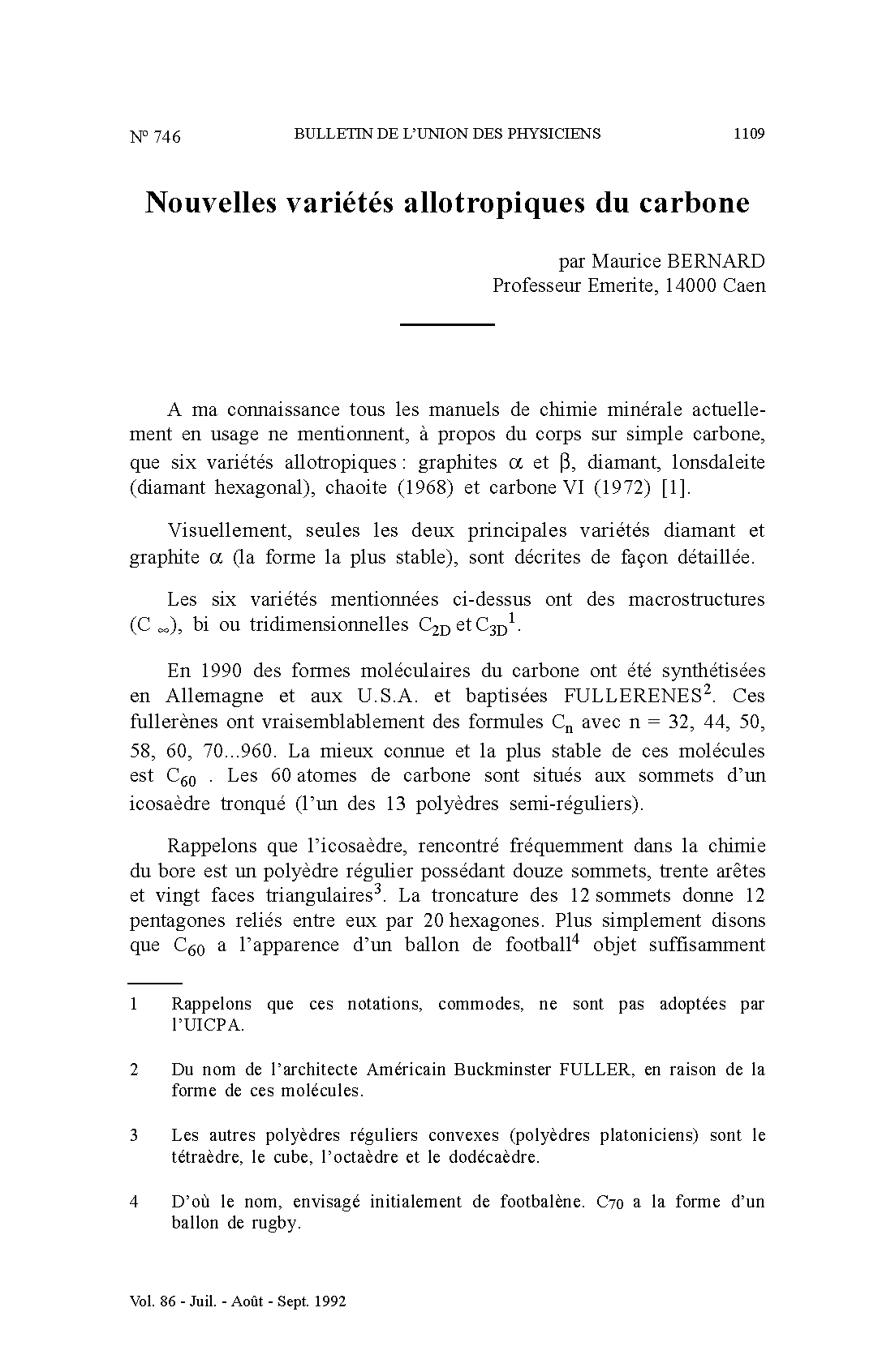Les fullèrenes