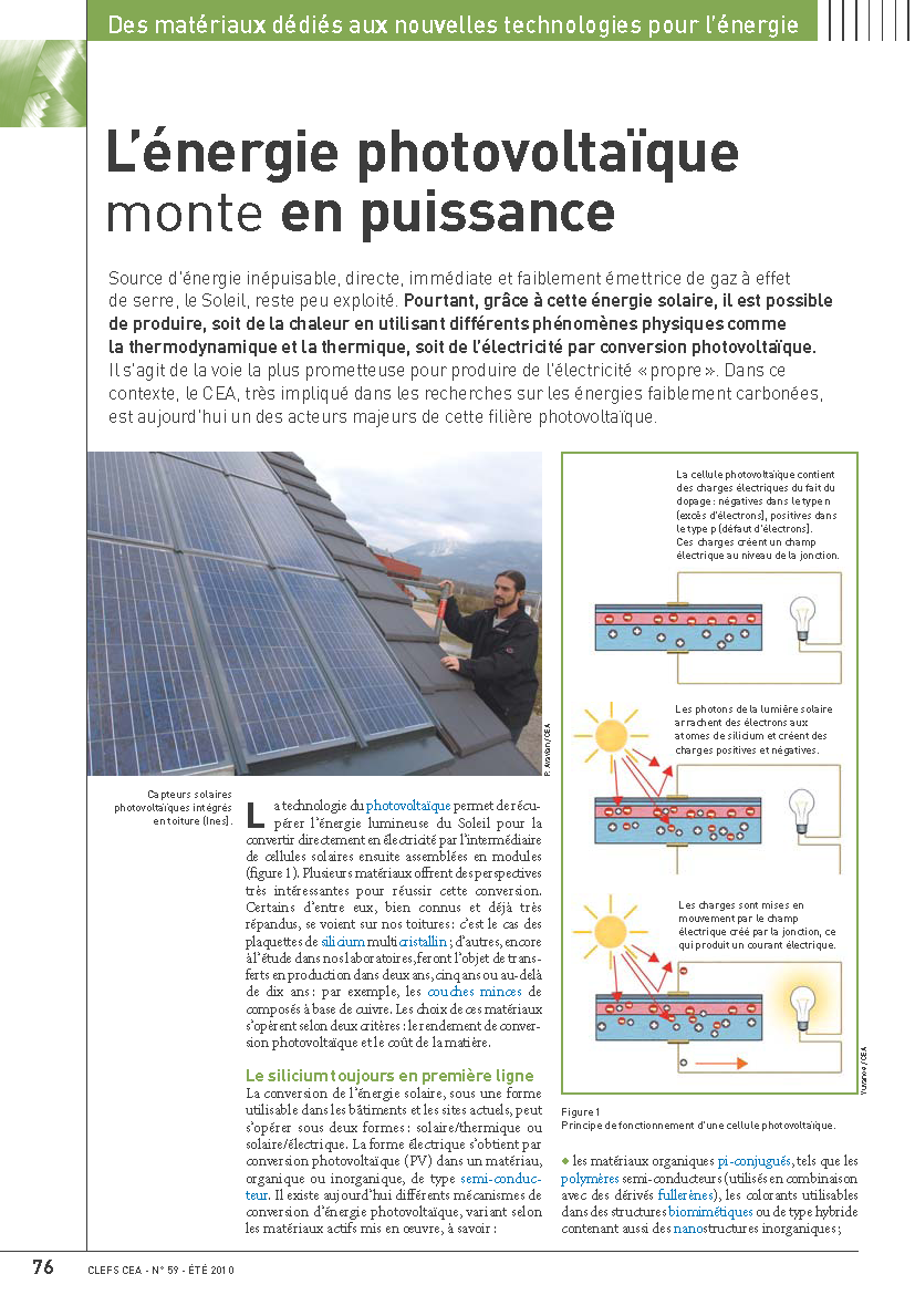 L’énergie photovoltaïque monte en puissance