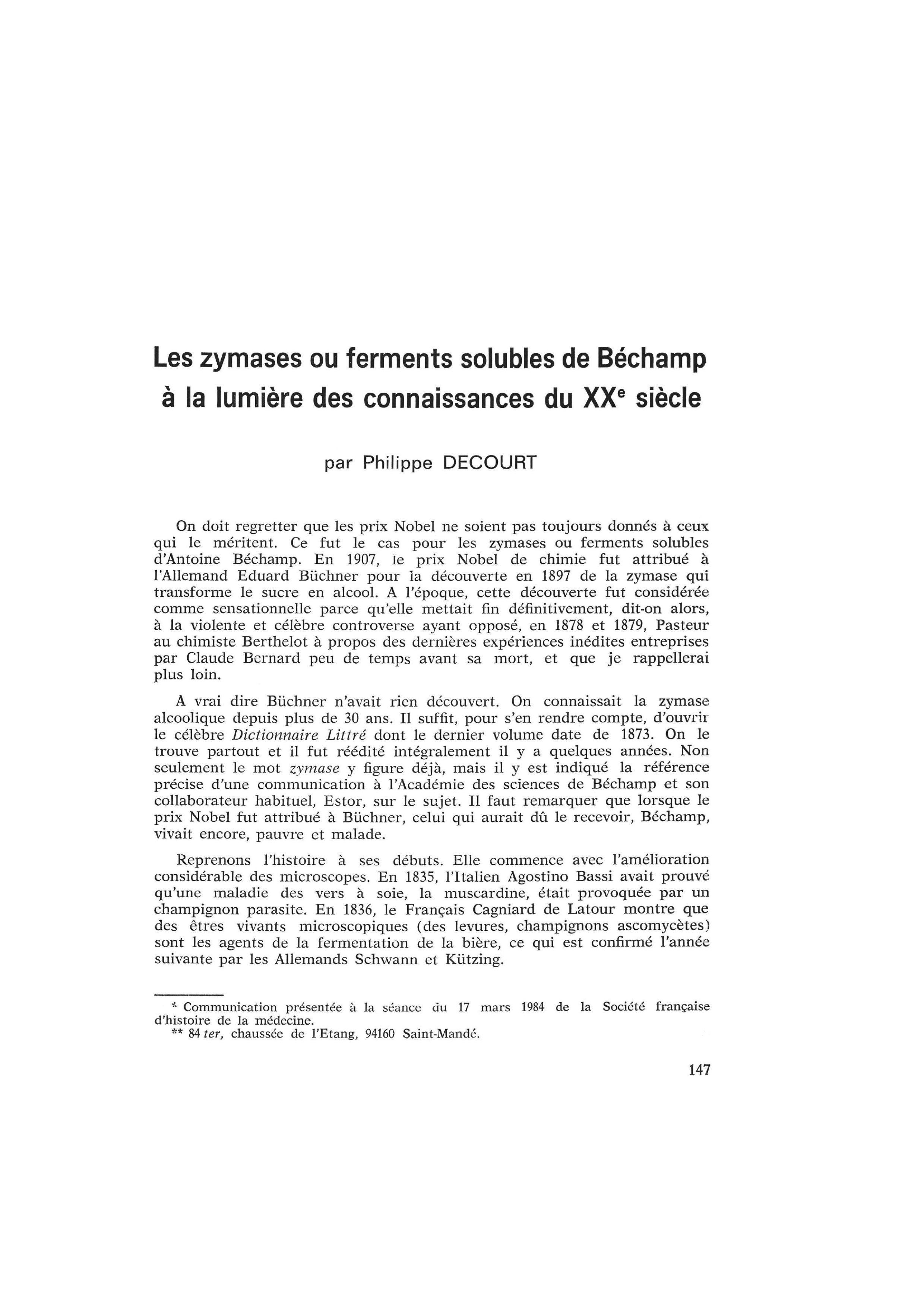L'universalité des lois de la chimie