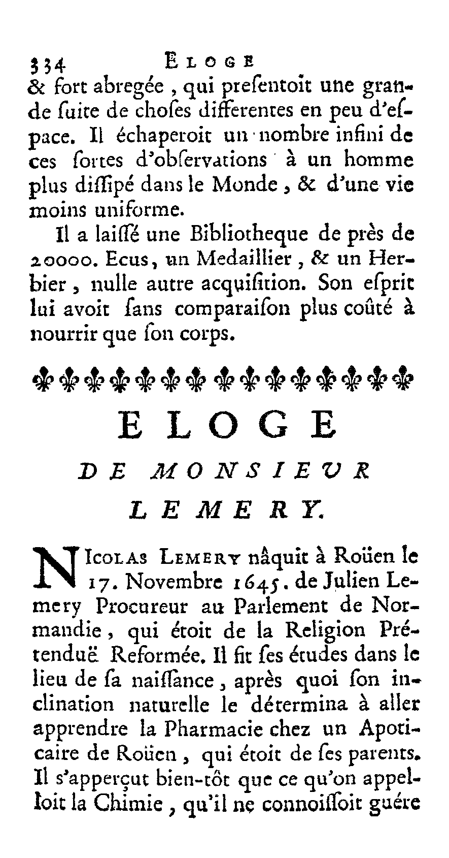 Nicolas Lemery (1645-1715)