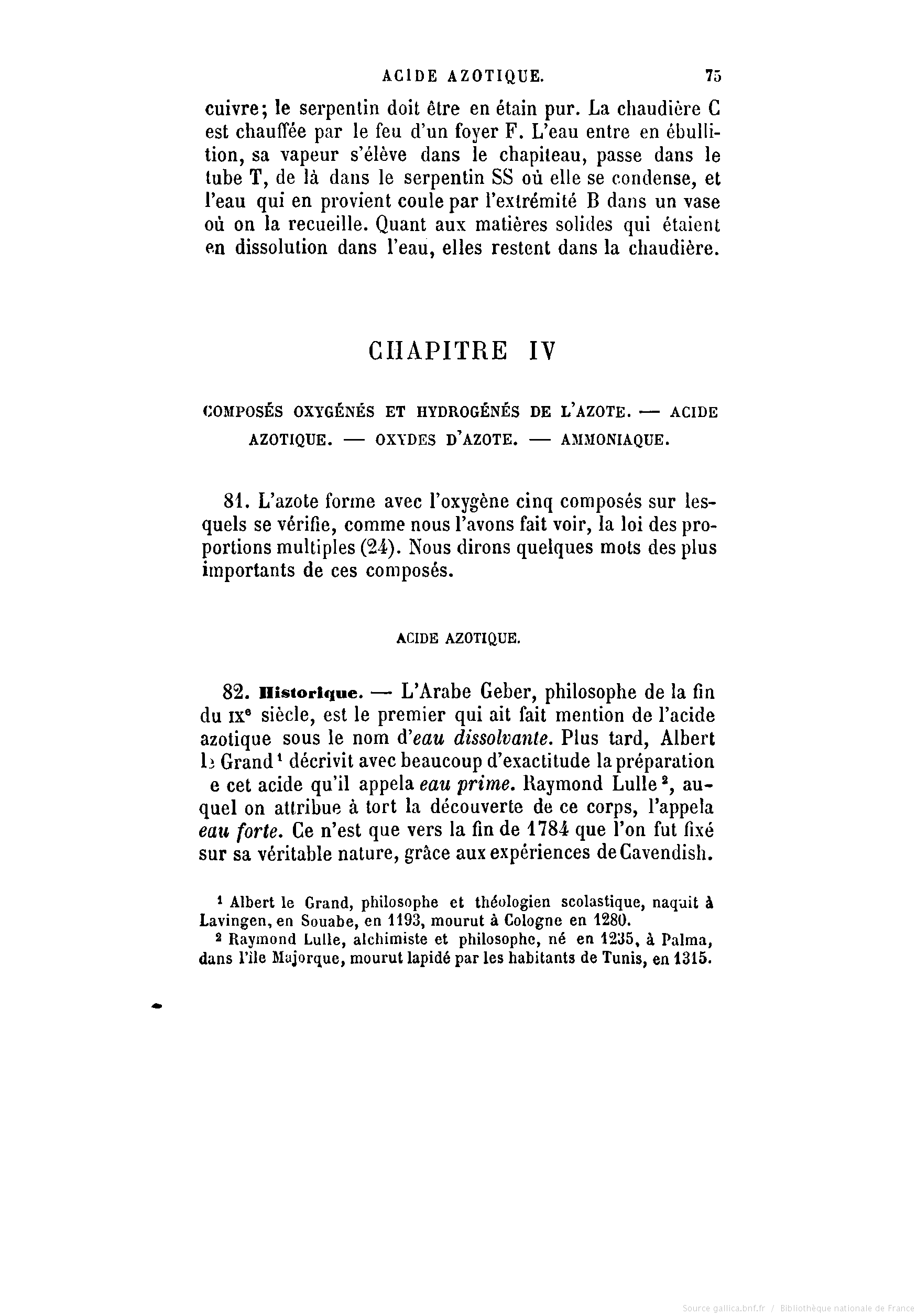 Description de trois oxydes d'azote