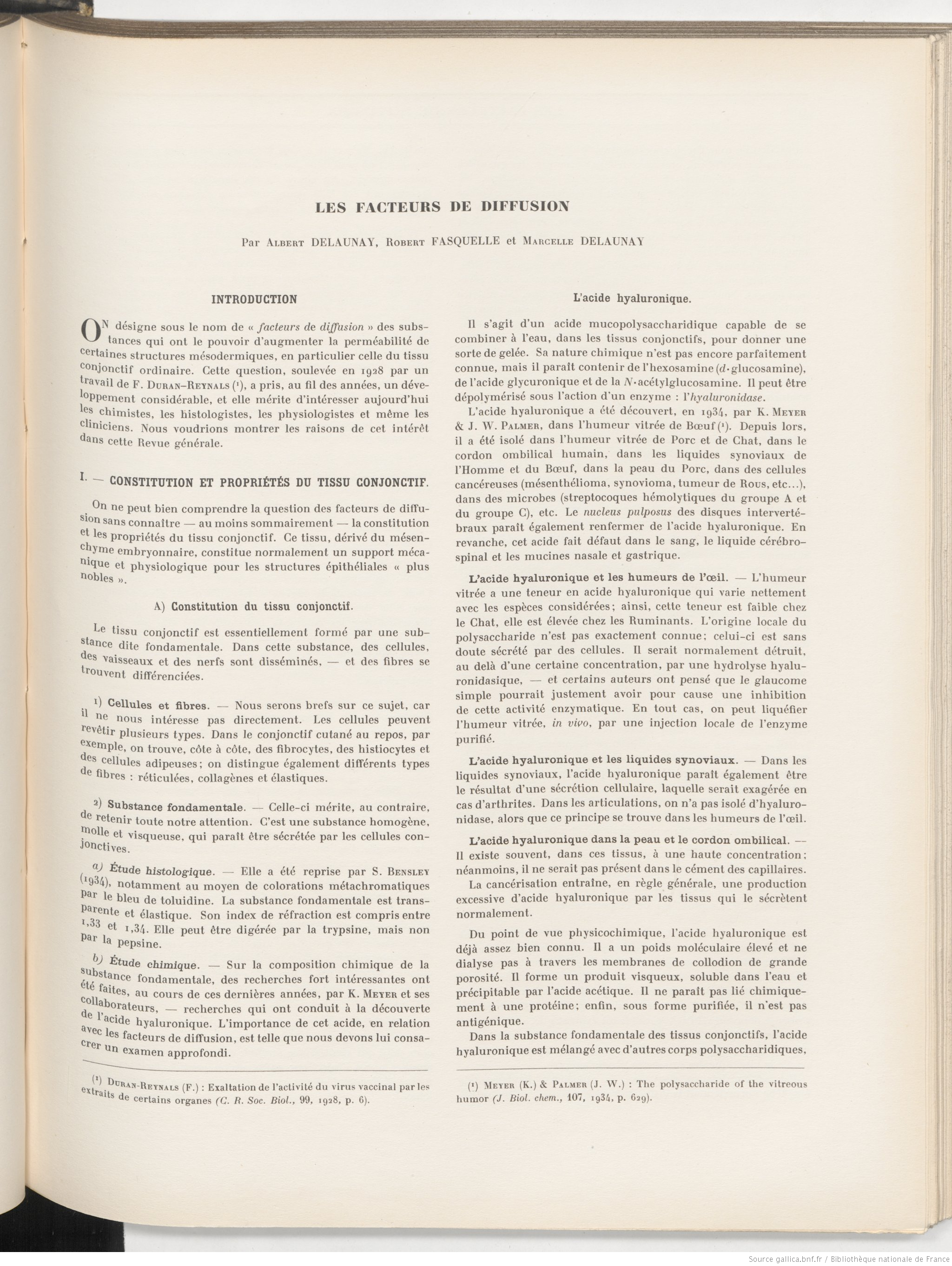 L’acide hyaluronique