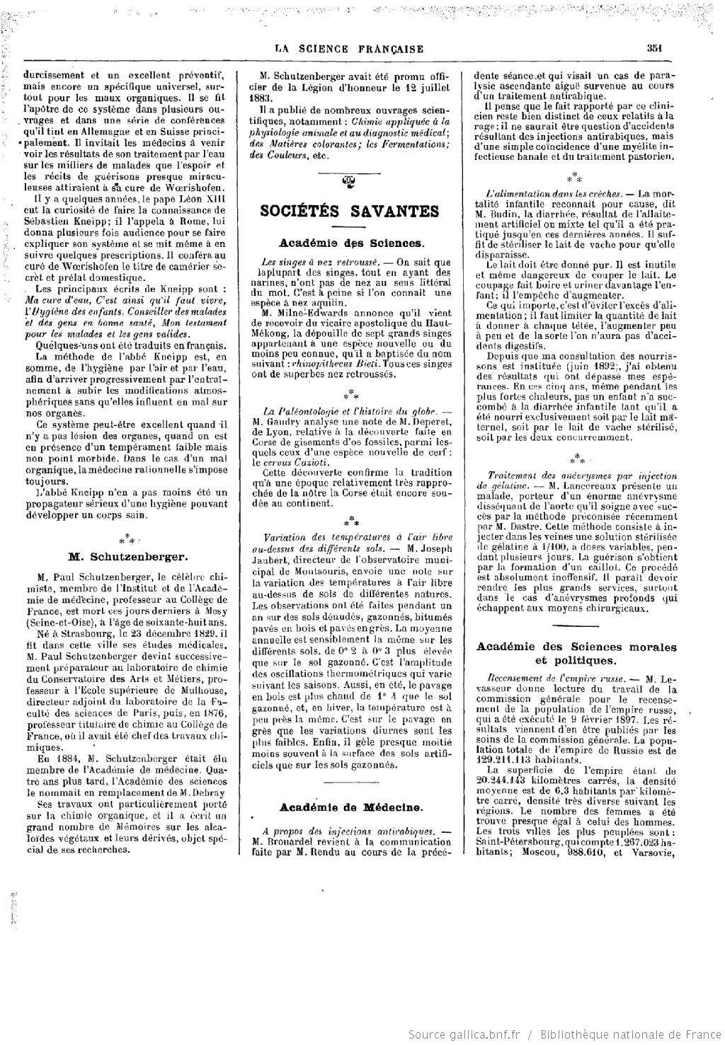 Paul Schutzenberger (1829-1897) académicien 