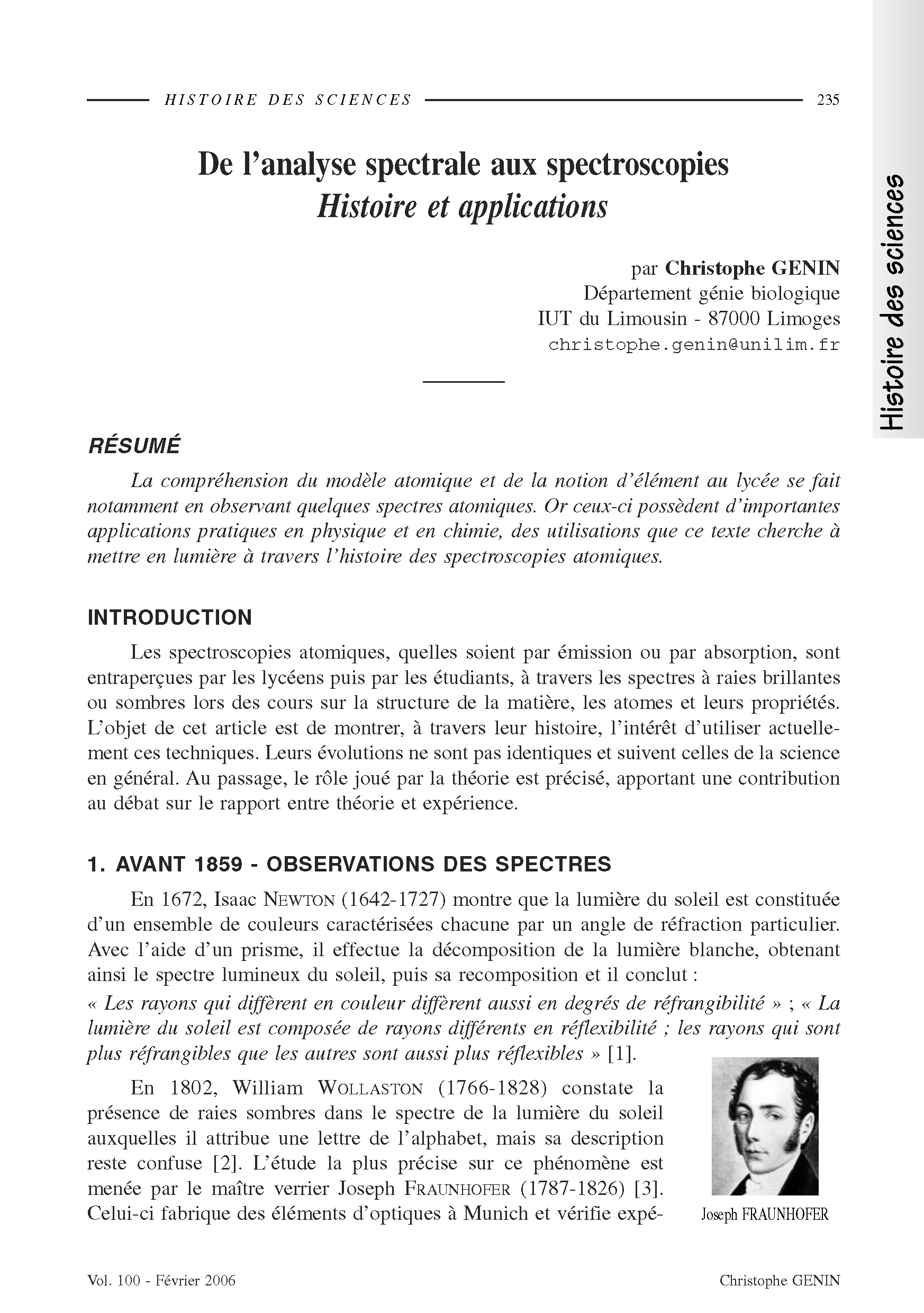 Analyse spectrale