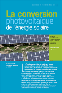 La conversion photovoltaïque de l'énergie solaire