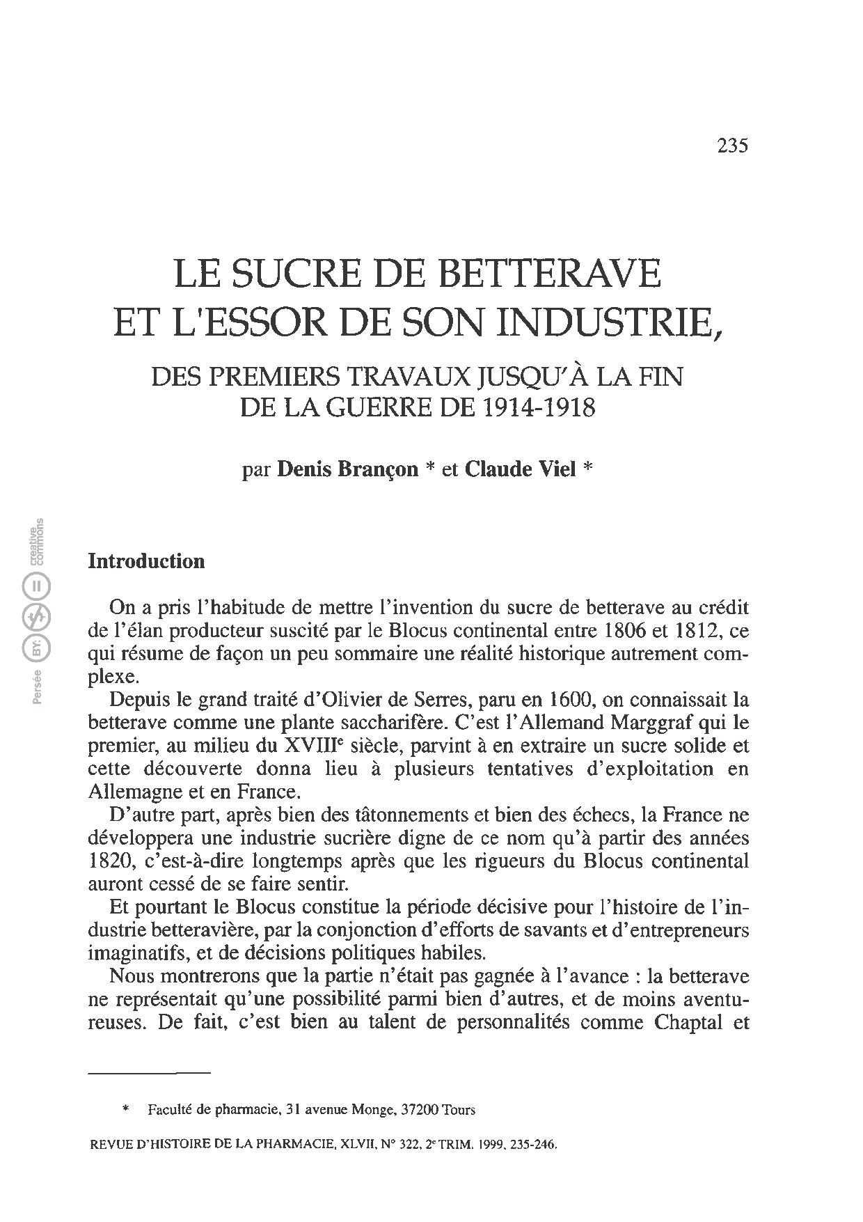 Le sucre de betterave