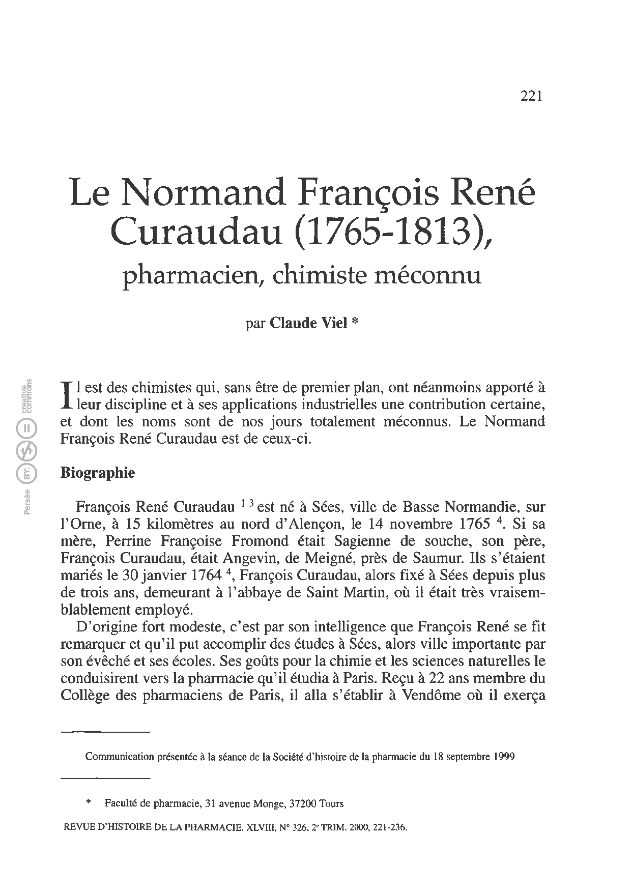 François René Curaudau (1765-1813), la nature chimique du chlore, l’industrie de l’alun et la construction des fourneaux