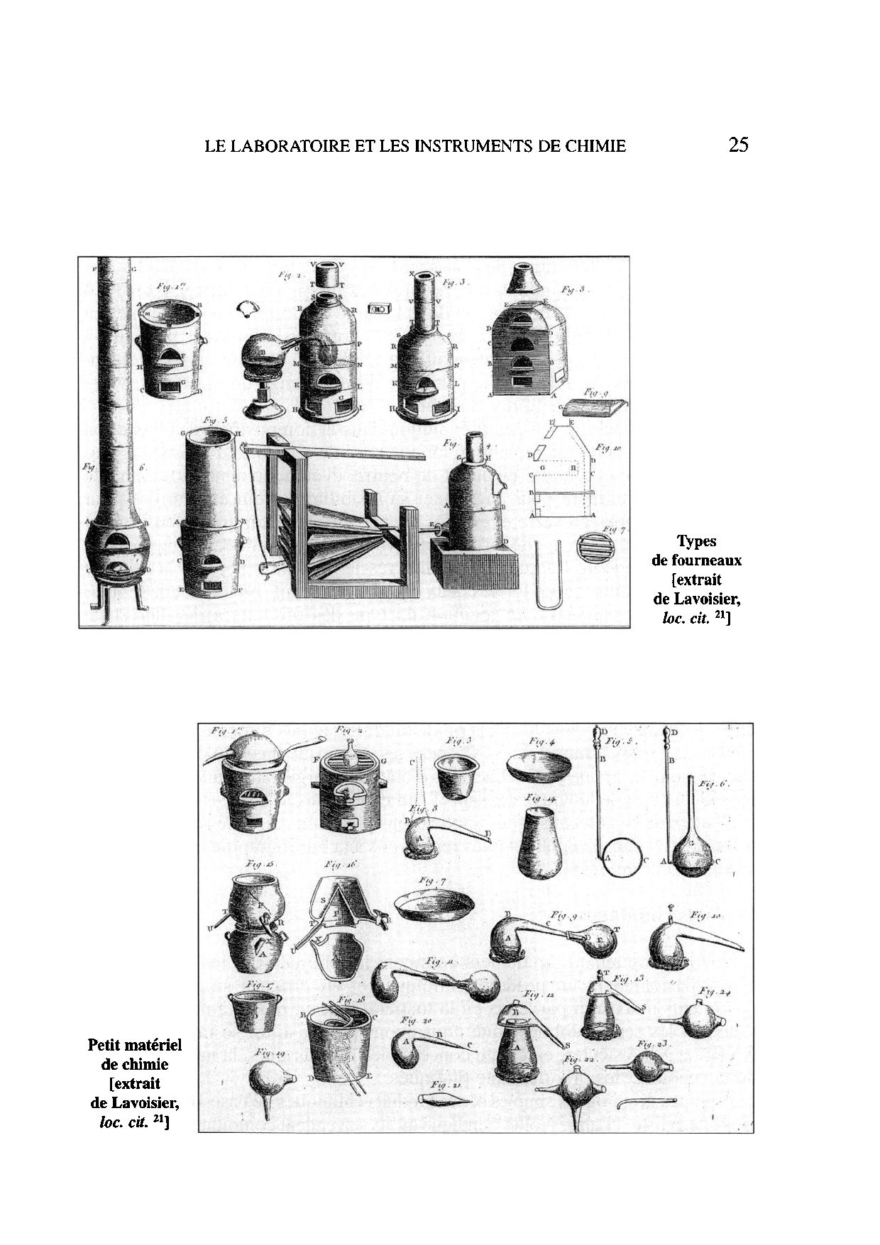 Le laboratoire et les instruments de chimie du XVIIe à la seconde moitié du XIXe siècle