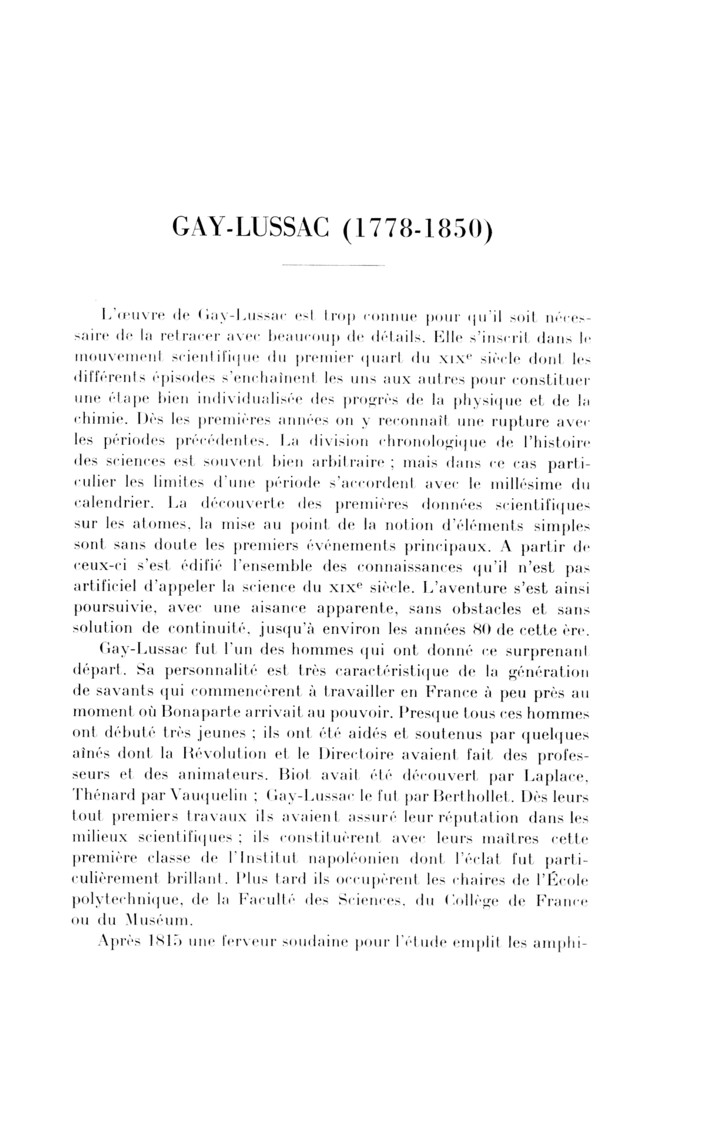 Gay-Lussac (1778-1850)