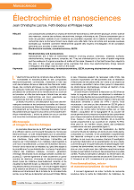 Électrochimie et nanosciences