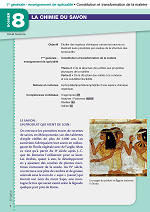 La chimie du savon